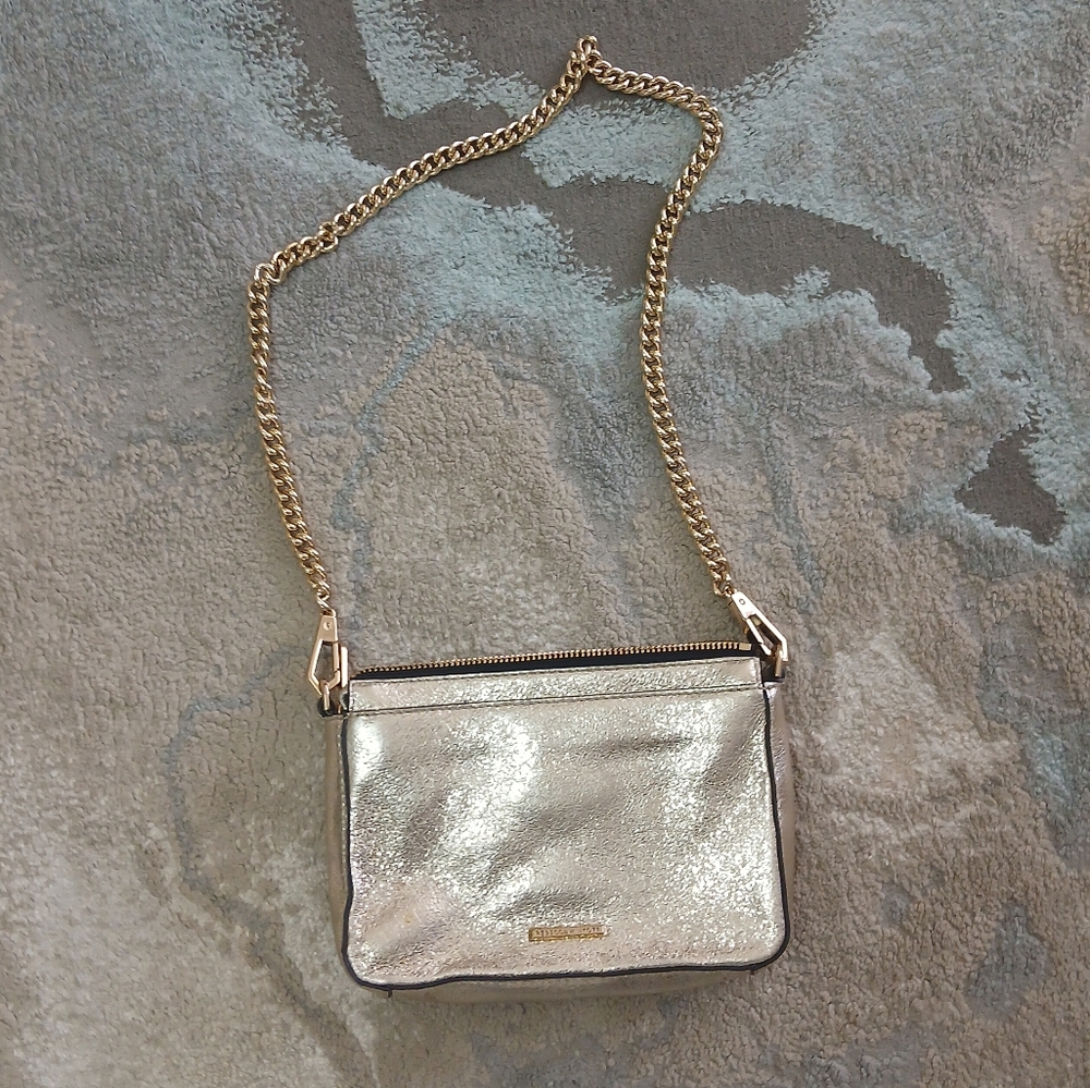 Rebecca Minkoff Gold Purse Shoulder Bag - Picture 3 of 10